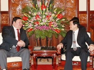 越南国家主席会见蒙古驻越大使